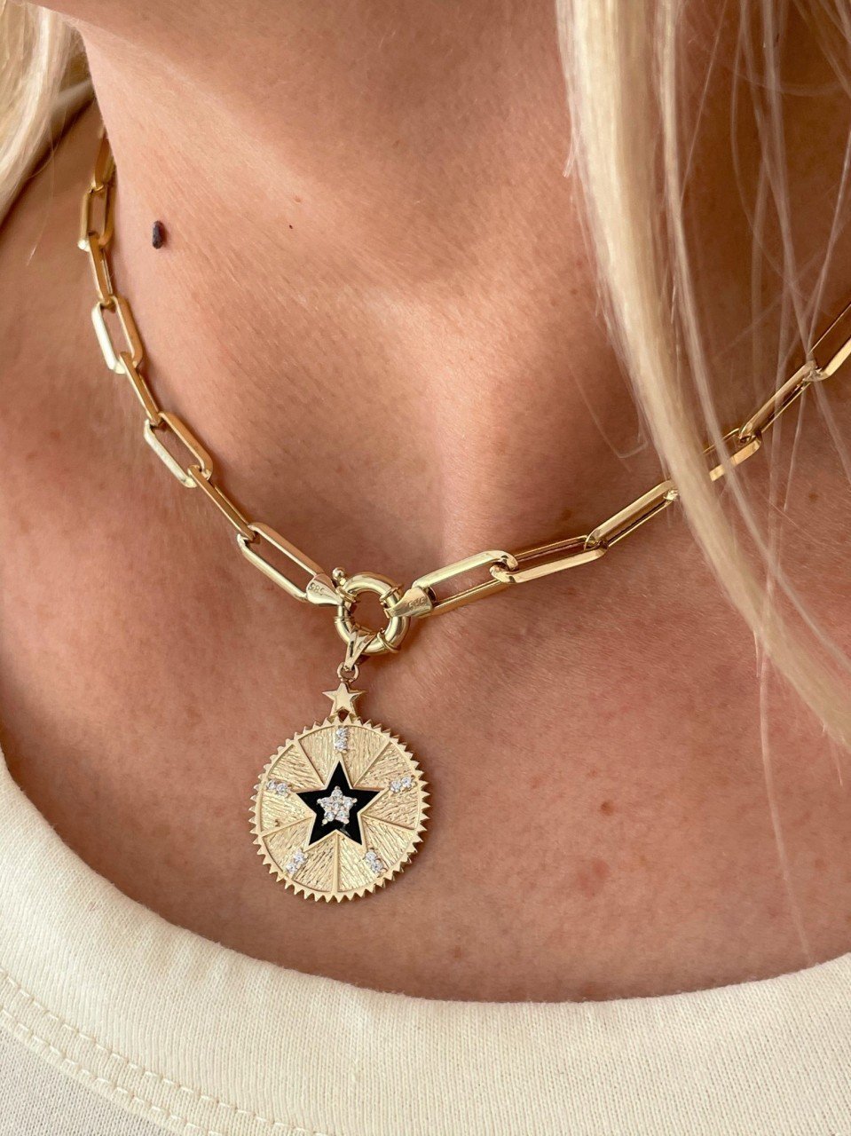 14 Kuyumculuk Mineli Madalyon Yıldız Chooker