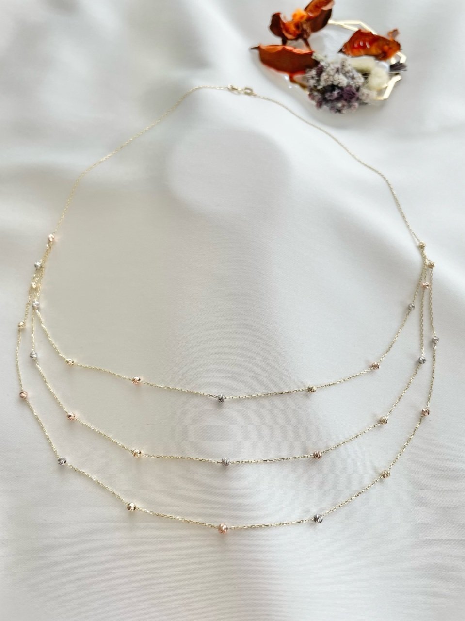 14 Kuyumculuk Üçlü Dorika Kolye