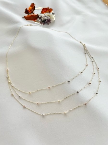 14 Kuyumculuk Üçlü Dorika Kolye