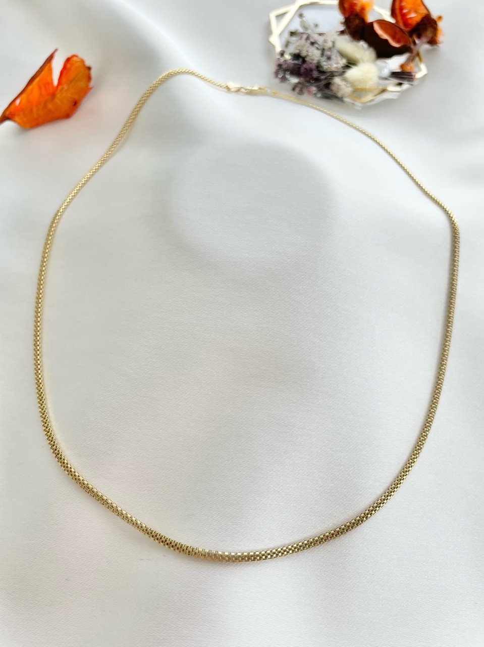 14 Kuyumculuk 2 mm Popcorn Zincir