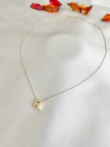 Taşsız R Harf Kolye