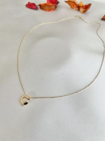 Taşsız Ç Harf Kolye