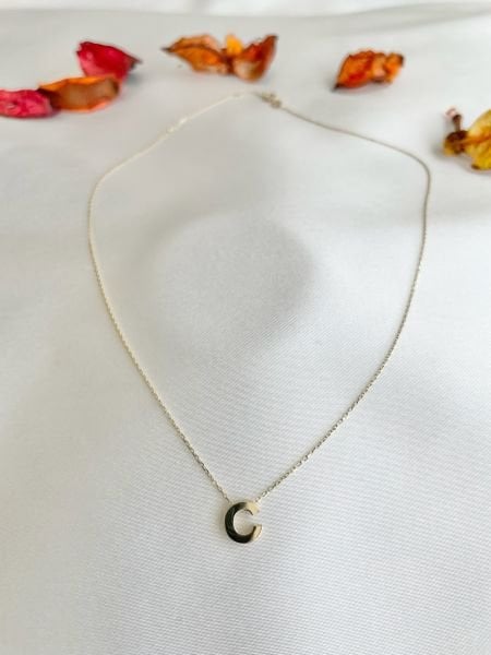 Taşsız C Harf Kolye