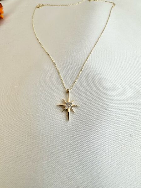 Orta Boy Kutup Yıldızı Kolye