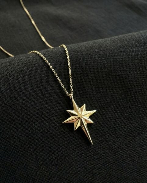 Taşsız Kutup Yıldızı Kolye