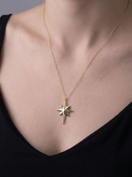 Taşsız Kutup Yıldızı Kolye