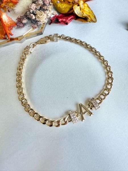 14 Kuyumculuk A Harfi Gurmet Bileklik