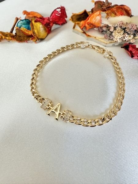 14 Kuyumculuk A Harfi Gurmet Bileklik